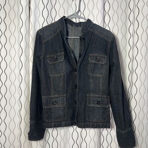 Mossimo Denim Black/Gray Jacket size Medium